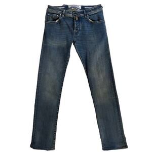 Jacob Cohen Medium Wash Fade Slim Fit Style 622 Jeans Sz 33